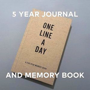 New Memory Journal Diary Notebook One Line a Day